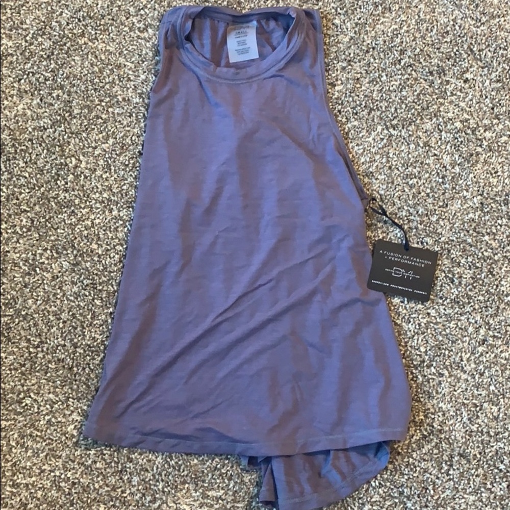 Tie back workout tank top